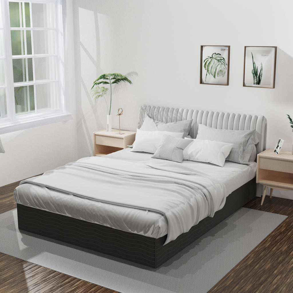 10-Inch Box Spring Bed Base, Heavy Duty Metal  Mattress Foundation with Fabric Cover, Noise-Free, Easy Assembly